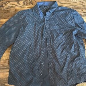 Michael Kors Gray Polka Dot Shirt